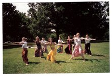 Dream Catcher dancers rehearsing